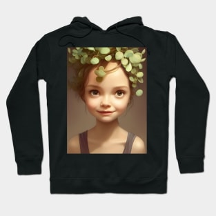 Spring Time Eucalyptus Girl Hoodie